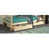 Ensemble de 2 tiroirs CAMILLE - Pin scandinave, nature