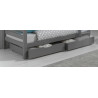 Ensemble de 2 tiroirs CAMILLE - Pin scandinave, gris
