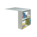 Bureau pour lit mi-hauteur CAMILLE - MDF, blanc