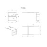 Bureau pour lit mi-hauteur CAMILLE - MDF, blanc