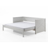 Lit amouvable (93) PIERROT 90 x 200 cm - Pin scandinave, blanc