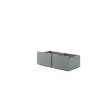 Ensemble de 2 tiroirs pour lit mi-hauteur bas CAMILLE - MDF, gris