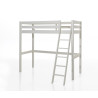 Lit mezzanine CAMILLE 90 x 200 cm - Pin scandinave, blanc