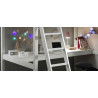 Bureau pour lit mezzanine 90/140 cm CAMILLE - Pin scandinave, blanc