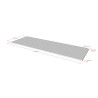 Bureau pour lit mezzanine 90/140 cm CAMILLE - Pin scandinave, blanc