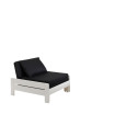 Lit fauteuil CAMILLE - Pin scandinave, blanc