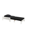 Lit fauteuil CAMILLE - Pin scandinave, blanc