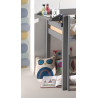 Tablette suspendue CAMILLE - Pin scandinave, gris
