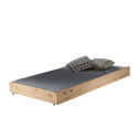 Lit gigogne CAMILLE 90 x 190 cm - Pin scandinave, nature
