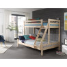 Lit de famille + CAMILLE 140 x 200 cm - Pin scandinave, nature