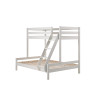 Lit de famille + CAMILLE 140 x 200 cm - Pin scandinave, blanc