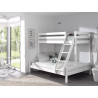 Lit de famille + CAMILLE 140 x 200 cm - Pin scandinave, blanc