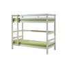 Lit superposé (h 180cm) CAMILLE 90 x 200 cm - Pin scandinave, blanc