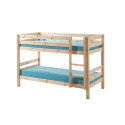 Lit superposé (h 140cm) CAMILLE 90 x 200 cm - Pin scandinave, nature