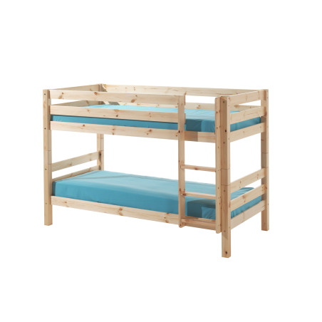 Lit superposé (h 140cm) CAMILLE 90 x 200 cm - Pin scandinave, nature