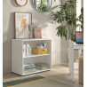 Bibliothèque pour lit mi-hauteur ANNIE - MDF, blanc