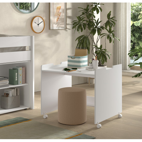 Bureau pour lit mi-hauteur ANNIE - MDF, blanc