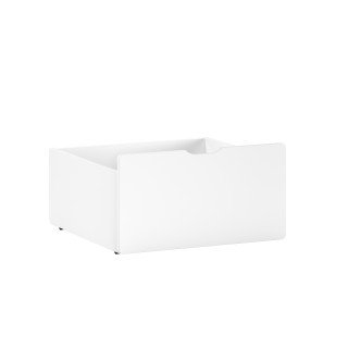 Tiroir pour lit mi-hauteur bas ANNIE - MDF, blanc