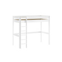 Lit mezzanine ANNIE 90 x 200 cm - Pin scandinave, blanc