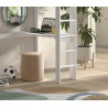 Bureau pour lit mezzanine ANNIE - MDF, blanc