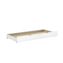 Lit tiroir ANNIE 90 x 190 cm - Pin scandinave, blanc