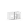 Lit mi-hauteur LOUISON 90 x 200 cm - MDF, blanc