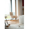 Chaise à bascule mini bouclé davis TITOUAN - Métal, beige