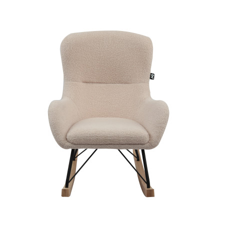 Chaise à bascule mini bouclé davis TITOUAN - Métal, beige