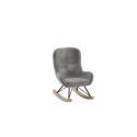 Chaise à bascule mini bouclé TITOUAN - Métal, anthracite