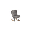 Chaise à bascule mini bouclé TITOUAN - Métal, anthracite