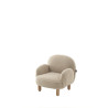 Sofa simple mini bouclé davis TITOUAN - Mousse, beige