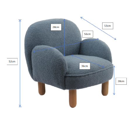 Sofa simple mini bouclé davis TITOUAN - Mousse, beige
