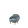 Sofa simple mini bouclé davis TITOUAN - Mousse, bleu