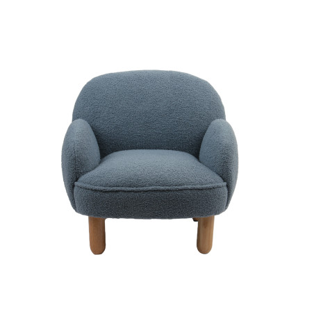Sofa simple mini bouclé davis TITOUAN - Mousse, bleu