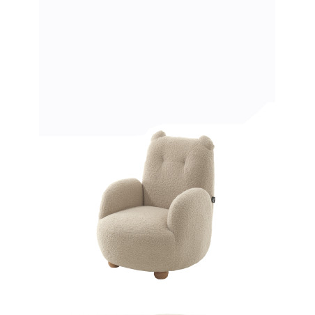 Sofa ours mini bouclé davis TITOUAN - Mousse, beige