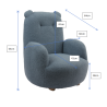 Sofa ours mini bouclé davis TITOUAN - Mousse, beige