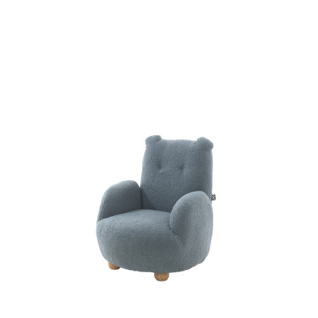 Sofa ours mini bouclé davis TITOUAN - Mousse, bleu