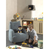 Sofa ours mini bouclé davis TITOUAN - Mousse, bleu
