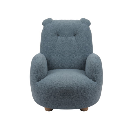 Sofa ours mini bouclé davis TITOUAN - Mousse, bleu
