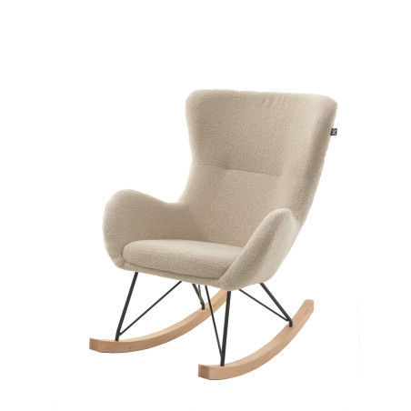 Chaise à bascule maxi bouclé davis TITOUAN - Métal, beige