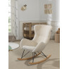 Chaise à bascule maxi bouclé davis TITOUAN - Métal, beige