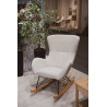 Chaise à bascule maxi bouclé TITOUAN - Métal, blanc