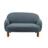 Sofa double mini bouclé davis TITOUAN - Mousse, bleu