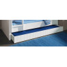 Lit gigogne CAPUCINE 90 x 190 cm - MDF, blanc