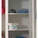Armoire 3 portes étagère supplémentaire (2 pcs) CAPUCINE - Panneaux de particules, blanc