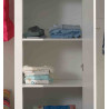 Armoire 3 portes étagère supplémentaire (2 pcs) CAPUCINE - Panneaux de particules, blanc