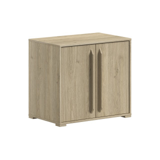 Commode 2 portes lit pour mi-hauteur COLIN - Panneaux de particules, chêne