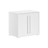 Commode 2 portes pour lit mi-hauteur COLIN - Panneaux de particules, blanc