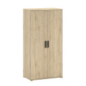 Armoire 2 portes COLIN - Panneaux de particules, chêne