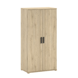 Armoire 2 portes COLIN - Panneaux de particules, chêne